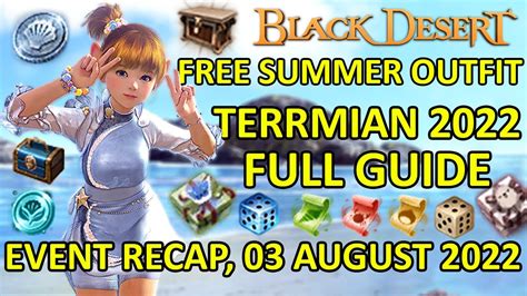 bdo festival|[Black Desert] Free Outfits, Summer Terrmian Beach Event.